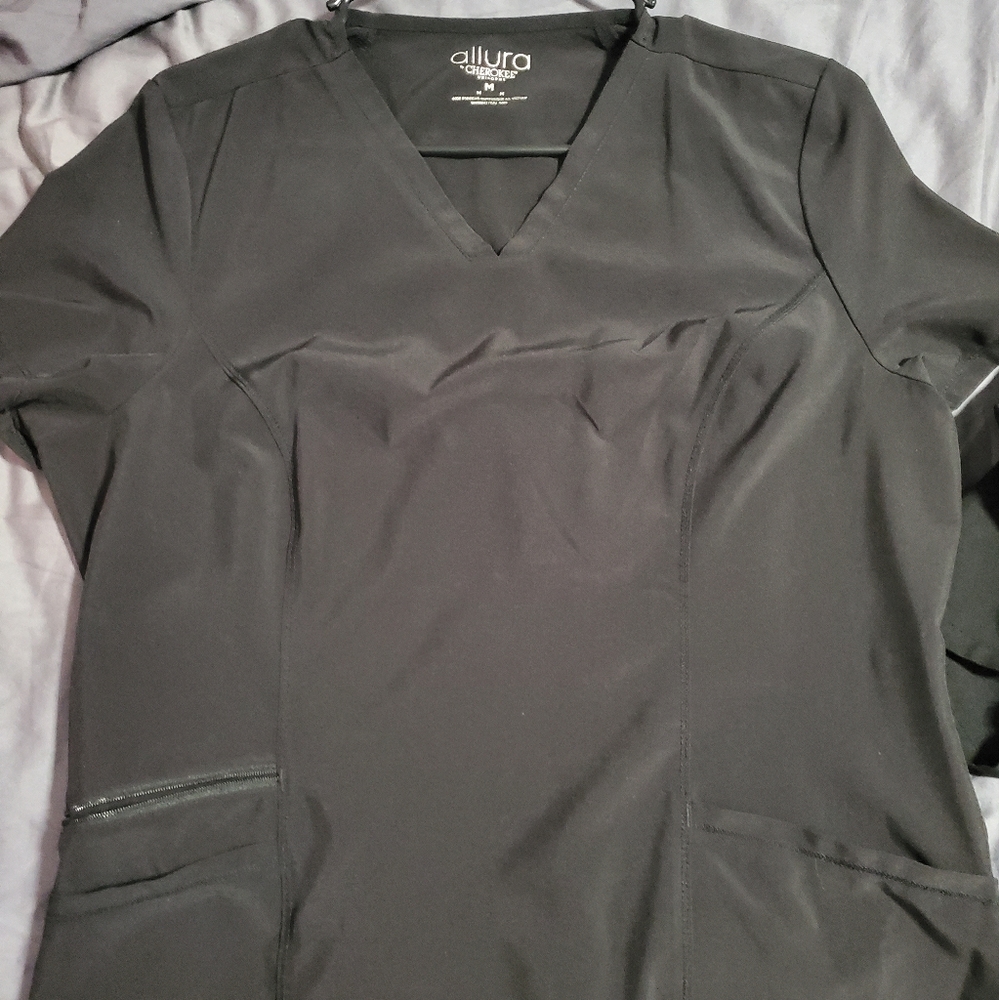Black scrub top